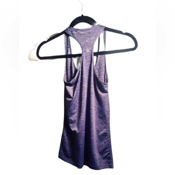 Lululemon cool racerback heathered royalty lightweight athletic stretch tank S - Picture 3 of 3